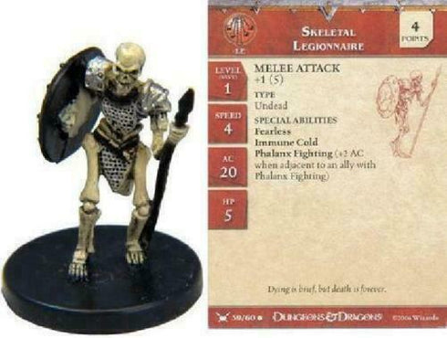 Skeletal Legionnaire - War Drums - Dungeons & Dragons Miniature (DDM) - #39